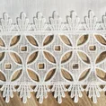 Obrus dekoracyjny z gipiurą - 80 x 80 cm - biały 2