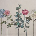 Obrus gobelinowy z nadrukiem letnich kwiatów - 140 x 180 cm - naturalny 4