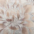 Obraz SILVERY 1 ręcznie malowane na płótnie kwiaty ze srebrnymi elementami - 80 x 100 cm - różowy 2