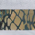 EWA MINGE Ręcznik CARLA z bordiurą zdobioną fantazyjnym nadrukiem - 70 x 140 cm - srebrny 2
