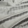 Zasłona z miękkiego welwetu ze srebrnym nadrukiem w geometryczny wzór - 140 x 250 cm - stalowy 6