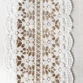 Obrus GRANADA z ażurową koronką na brzegach - 85 x 85 cm - biały 4