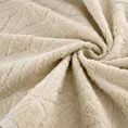 REINA LINE Ręcznik SENDI 50x90 cm z bawełny egipskiej tkany w geometryczny wzór - 50 x 90 cm - jasnobeżowy 5