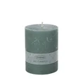  Świeca zapachowa RUSTIC o zapachu szyprowo-kwiatowym hand made - ∅ 7,5 x 10 cm - pudrowy miętowy 1