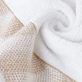LIMITED COLLECTION ręcznik BLANCA 12 z miękkiej bawełny z żakardową bordiurą z motywem geometrycznym MAGIA BIELI - 50 x 90 cm - biały 5