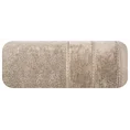 Ręcznik MARI z welurową bordiurą - 30 x 50 cm - brązowy 3
