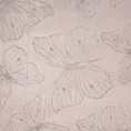 Narzuta dwustronna welurowa ze srebrnym nadrukiem z motylkami - 220 x 240 cm - jasnoróżowy/srebrny 3