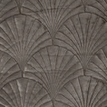 EUROFIRANY PREMIUM narzuta  z miękkiego welwetu pikowana metodą tradycyjnego szycia wzór art deco - 220 x 240 cm - ciemnobeżowy 4