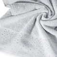 DIVA LINE Ręcznik ESTER w kolorze srebrnym, zdobiony cyrkoniami - 70 x 140 cm - srebrny 5
