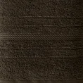 Ręcznik ELMA o klasycznej stylistyce z delikatną bordiurą w formie sznurka - 70 x 140 cm - brązowy 2
