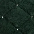Miękki bawełniany dywanik CHIC zdobiony geometrycznym wzorem z kryształkami - 60 x 90 cm - ciemnozielony 3