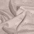Zasłona JULIA z miękkiego welwetu z wytłaczanym geometrycznym wzorem wachlarzy - 140 x 250 cm - pudrowy 7