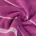 Ręcznik z bordiurą w formie sznurka - 70 x 140 cm - fioletowy 5