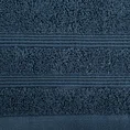 Ręcznik ALINE klasyczny z bordiurą w formie tkanych paseczków - 50 x 90 cm - granatowy 2