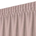 Zasłona DORA z gładkiej i miękkiej w dotyku tkaniny o welurowej strukturze - 140 x 175 cm - różowy 6