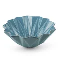 Patera ceramiczna ALANI z geometrycznymi wytłoczeniami - 28 x 28 x 11 cm - niebieski 3