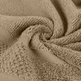Ręcznik VILIA z puszystej i wyjątkowo grubej przędzy bawełnianej  podkreślony ryżową bordiurą - 50 x 90 cm - beżowy 5