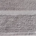 ELLA LINE ręcznik bawełniany TAYLOR z ozdobnym stebnowaniem i bordiurą w paseczki - 70 x 140 cm - stalowy 2