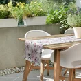 Bieżnik GARDEN na taras oraz balkon z wodoodpornej tkaniny - 40 x 140 cm - biały 1