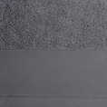 EWA MINGE Ręcznik JULITA gładki z miękką szenilową bordiurą - 50 x 90 cm - stalowy 2