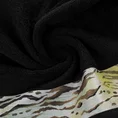 EVA MINGE Ręcznik CECIL z bordiurą zdobioną fantazyjnym nadrukiem z cętkami - 50 x 90 cm - czarny 5