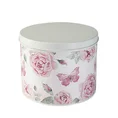 Pudełko dekoracyjne DONA - ∅ 15 x 14 cm - biały/różowy 1