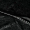 Zasłona JULIA z miękkiego welwetu z wytłaczanym geometrycznym wzorem wachlarzy - 140 x 250 cm - czarny 7