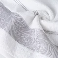 EUROFIRANY CLASSIC Ręcznik SYLWIA 1 z żakardową bordiurą tkaną w ornamentowy wzór - 50 x 90 cm - biały 5