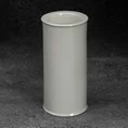 Świecznik ceramiczny w formie walca SIMONA z perłowym połyskiem - ∅ 7 x 15 cm - perłowy 1