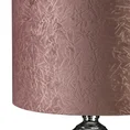 Lampa stołowa ALINE na kulistej podstawie z abażurem z welwetu w marmurkowy wzorek - ∅ 38 x 58 cm - bordowy 2