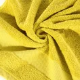 ELLA LINE Ręcznik ANDREA w kolorze kremowym, klasyczny z tkaną bordiurą o wyjątkowej miękkości - 70 x 140 cm - musztardowy 5