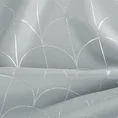 Zasłona zdobiona srebrnym nadrukiem w stylu art deco - 140 x 250 cm - szary 6