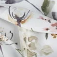 Zasłona ZOJA z tkaniny zaciemniającej z malarskim motywem letnich kwiatów - 140 x 250 cm - biały 11