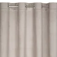 Zasłona welwetowa DARCY ze srebrzystym nadrukiem w pepitkę - 140 x 250 cm - beżowy 4