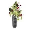 PEŁNIK - JASKIER kwiat sztuczny dekoracyjny - ∅ 5 x 60 cm - bordowy 3