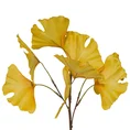 LIŚCIE GINKGO - MIŁORZĄB JAPOŃSKI bukiet, kwiat sztuczny dekoracyjny - 37 cm - żółty 1