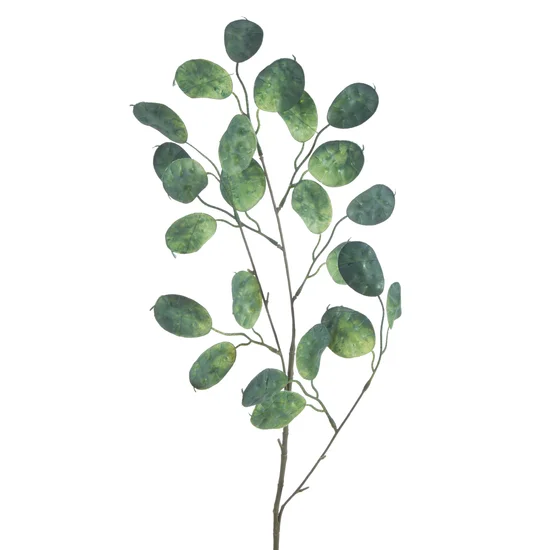 GAŁĄZKA OZDOBNA, kwiat sztuczny dekoracyjny - 76 cm - zielony