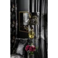 LIMITED COLLECTION Wazon PEONIA czarno-złoty ze szkła artystycznego z motywem kwiatu peoni PASJA CZERNI - ∅ 15 x 30 cm - czarny 4