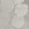 EUROFIRANY PREMIUM Koc GINKO miękki i miły w dotyku z błyszczącym nadrukiem z motywem liści eukaliptusa - 150 x 200 cm - srebrny 4