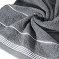 Ręcznik z bordiurą w formie sznurka - 50 x 90 cm - stalowy 5