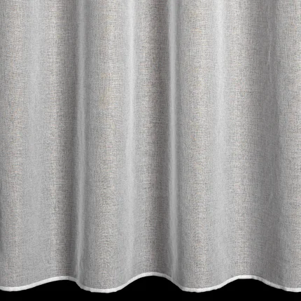 Firana LENA z gładkiej etaminy z efektem jasnozłotego połysku Firana LENA z gładkiej etaminy z efektem jasnozłotego połysku - 140 x 250 cm