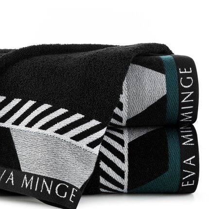Zdjęcia - Ręcznik EVA MINGE   7 z puszystej bawełny z bordiurą zdobioną designersk 