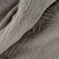 Komplet pościeli FLANO z tkaniny welwetowej z wytłaczanym wzorem liści palmy - 140 x 200 cm - beżowy 5