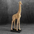 Figurka dekoracyjna ELDO o drobnym strukturalnym wzorze - 13 x 6 x 34 cm - złoty 1