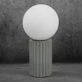 Lampa stołowa ASPEN na podstawie z betonu - ∅ 16 x 40 cm - biały 1