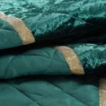EUROFIRANY PREMIUM narzuta welwetowa KRISTIN zdobiona błyszczącą pasmanterią pikowana metodą tradycyjnego szycia - 220 x 240 cm - turkusowy 3