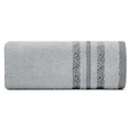 Ręcznik TESSA z bordiurą w cętki inspirowany dziką naturą - 70 x 140 cm - jasnopopielaty 3