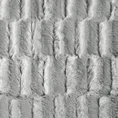 Narzuta o strukturze futra z efektem 3D - 220 x 240 cm - srebrny 5