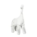 Figurka dekoracyjna żyrafa w stylu shabby chic o przecieranych brzegach - 9 x 5 x 17 cm - biały 1
