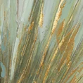 Obraz AMAZONA ręcznie malowane na płótnie egzotyczne liście - 60 x 60 cm - zielony 2